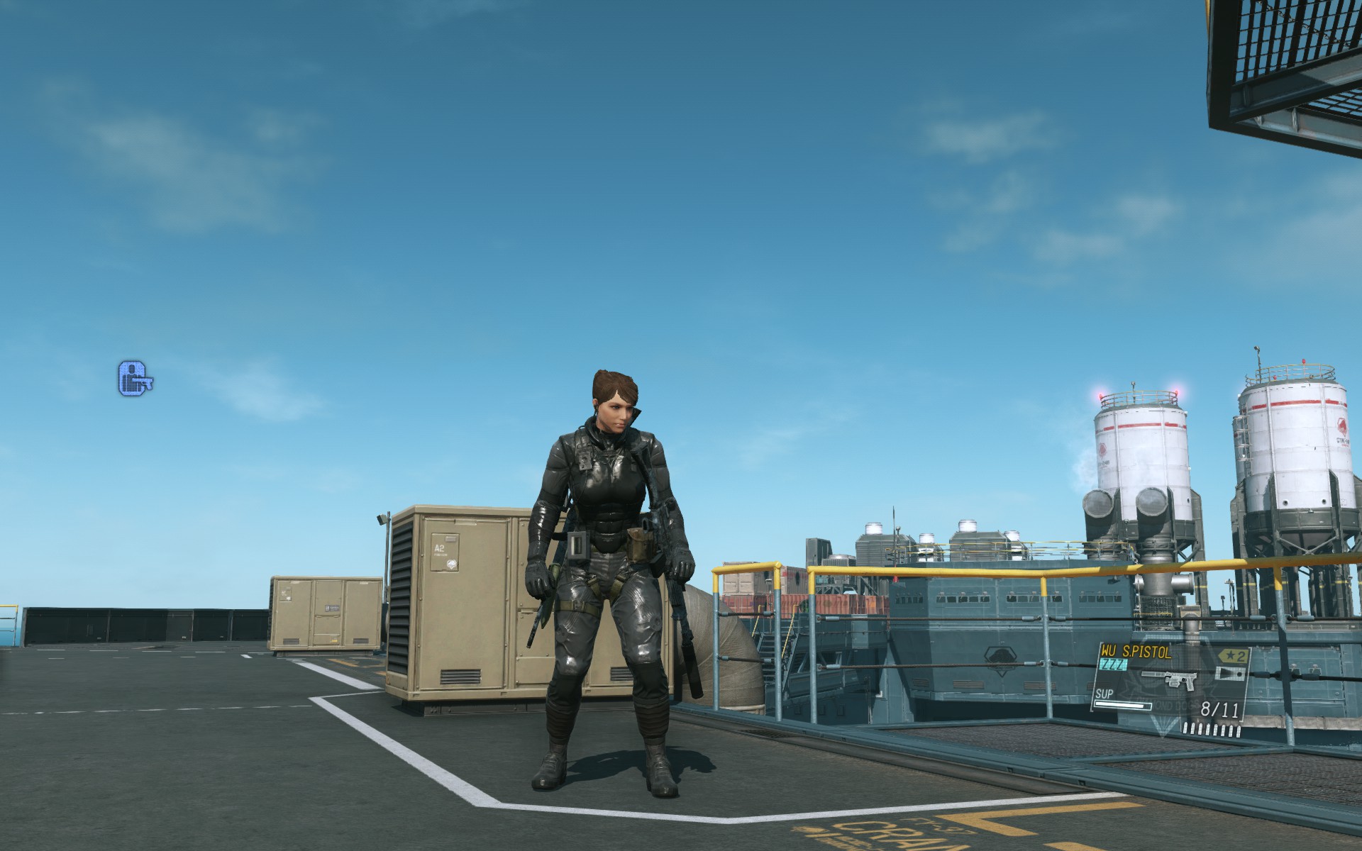 Female sodier in Metal Gear Solid 5